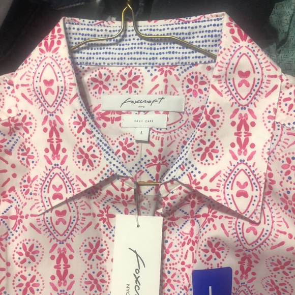 Women’s Foxcroft Button Down Shirt. Size LargevNWT - Picture 6 of 7